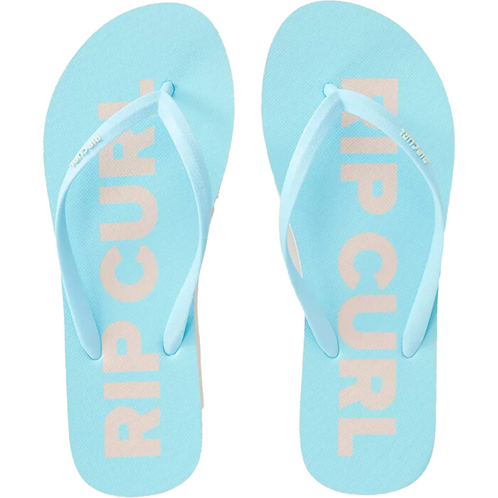 2024 Rip Curl Womens Classic Surf Bloom Open Toe Flip Flops 16FWOT - Sky Blue